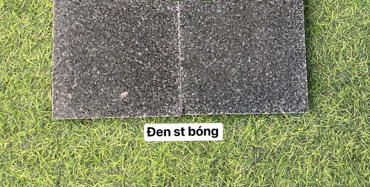 Đá Lát Vỉa Hè Đen ST Bóng
