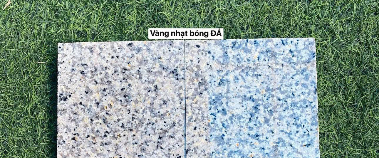 Đá Lát Vỉa Hè Vàng Nhạt Bóng ĐÁ