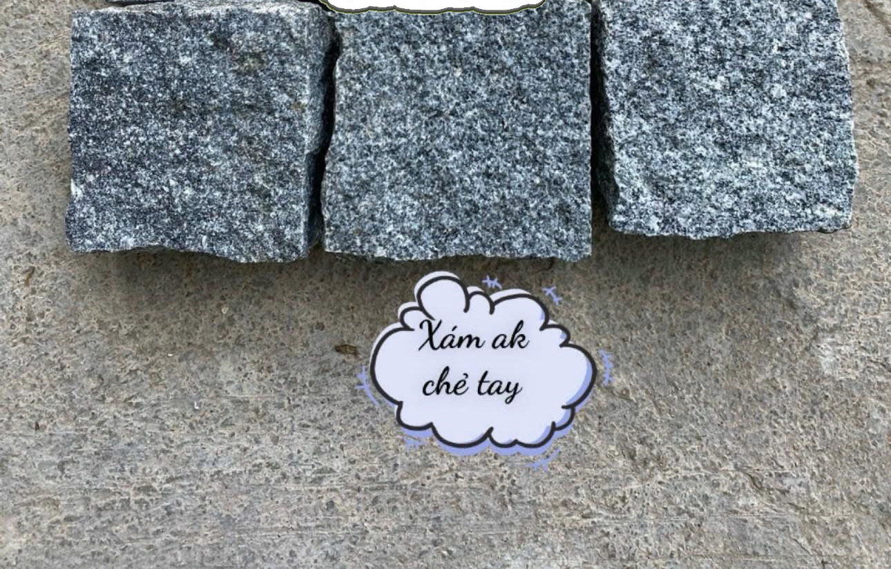 Đá Lát Sân Vườn Xám AK Chẻ Tay
