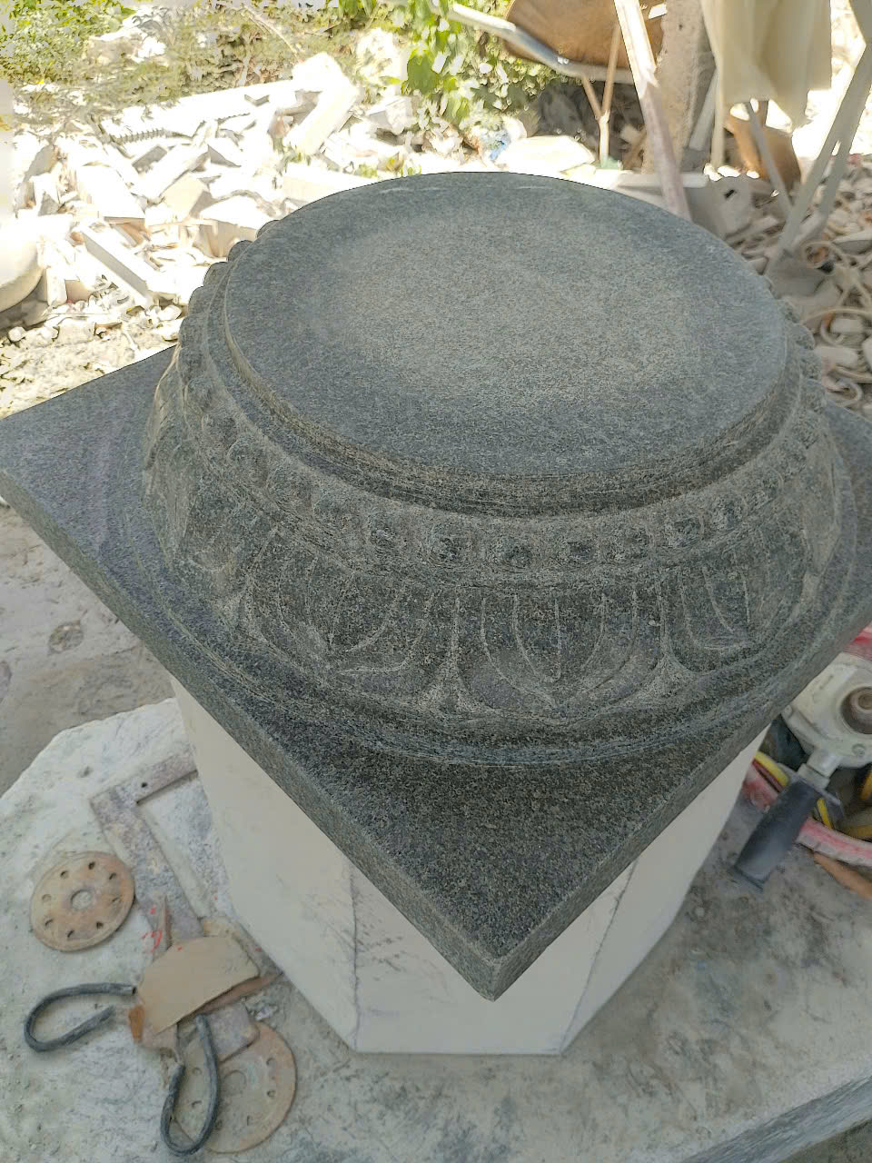 Chân Tảng Đá Đế Kê Cột Granite