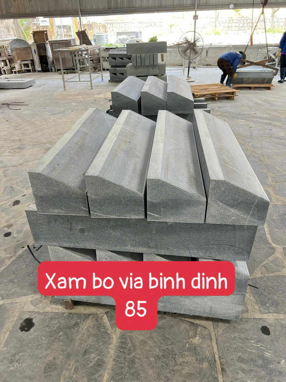 Đá Bó Vỉa Màu Xám Bình Định